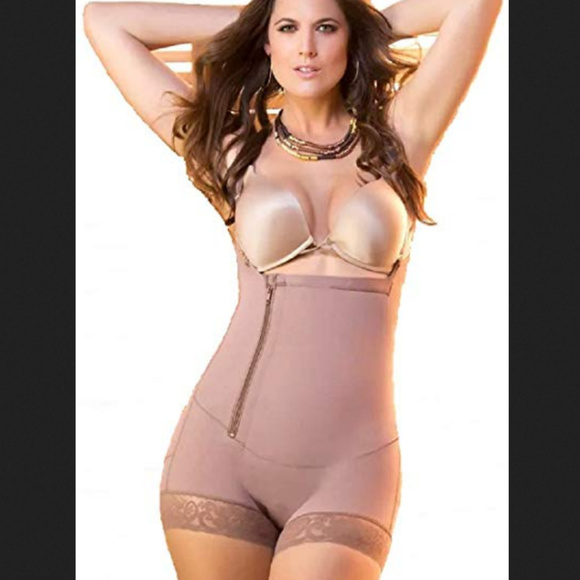 Colombian Tummy Control Body Shaper in Boyshort - Picture 2 of 9